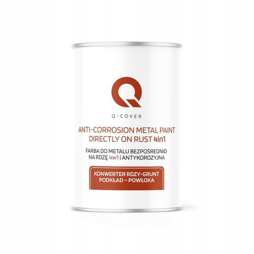 FARBA DO METALU NA RDZĘ OCYNK ALUMINIUM STAL 1L 4w1 ANTRACYT RAL 7016 MAT na Arena.pl