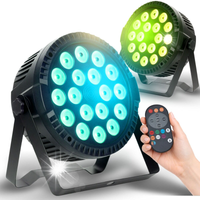 REFLEKTOR SCENICZNY KOLOROFON PAR RGBW 18x10W EFEKT ŚWIETLNY LED DMX pilot