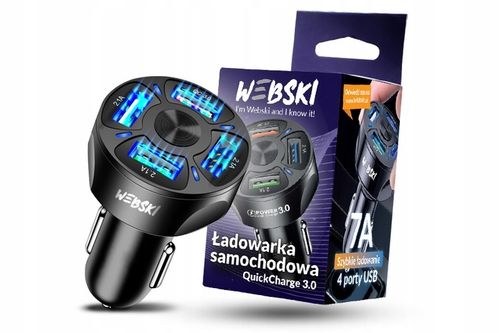 ZESTAW ŁADOWARKA 4xUSB 7A UCHWYT DO SZYBY DŁUGI ELASTYCZNY PODPÓRKA na Arena.pl