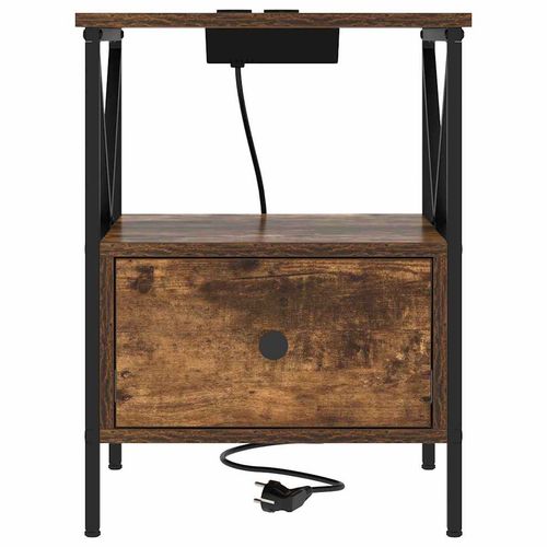 Szafka Nocna z szufladą Wędzony dąb 41.5 x 40.5 x 55 cm na Arena.pl