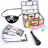 zabawka skrzynia pirata z akcesoriami