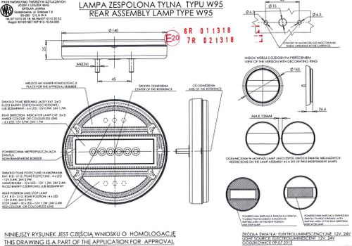 Lampa LED zespolona tylna 3-funkcyjna SLIM (743) na Arena.pl