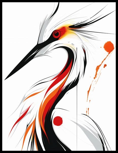 Plakat 50x65cm Bocian zdjęcie 2