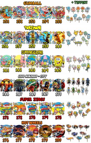 ZESTAW OPŁATEK NA TORT 20CM + TOPPERY PAPIEROWE - RAINBOW FRIENDS 15CM 18 na Arena.pl