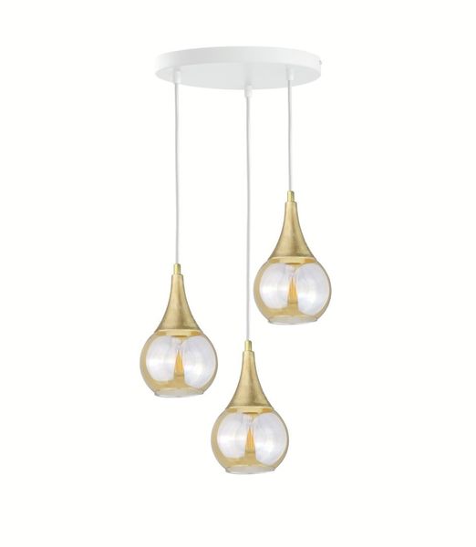 Lampa wisząca 3xE27 LACRIMA WHITE zdjęcie 1