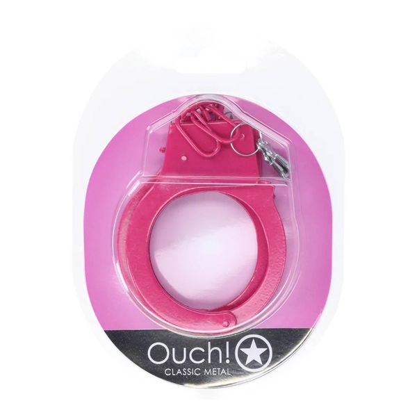 Classic Metal Handcuffs - Pink zdjęcie 2