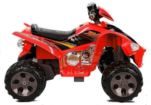 Quad na Akumulator Duże Koła Czerwony na Arena.pl