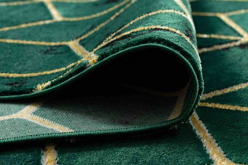 RUG/LU/ESTEMA/CUBES/BOTTLEGREEN+GOLD/160x220 na Arena.pl