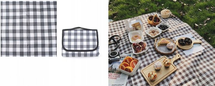 Mata Piknik Koc Plażowy Wodoodporny 145x200cm XXL zdjęcie 2