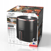 AD 6322 Frytkownica beztłuszczowa | 12 programów | 5,0 L | Wyświetlacz LED