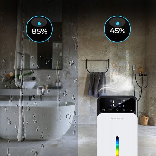 Cichy osuszacz LUXE 1200ml UV + LED wydajny pochłaniacz wilgoci do domu na Arena.pl