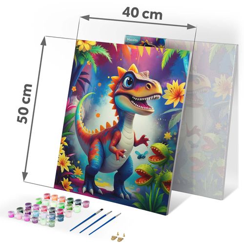 Obraz do malowania po numerach 40x50 cm Massido Dino na Arena.pl