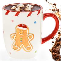 Kubek Świąteczny do Kawy Herbaty Prezent Święta Boże Narodzenie Ludzik