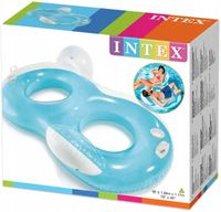 Podwójny pływający fotel Intex 56800 niebieski 198x117 cm