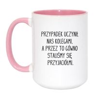 Duży Biało-Różowy 450 ml