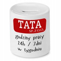 Skarbonka Dla Taty Ojca Tata Sp. Z O.o Prezent Z Nadrukiem Ze Zdjęciem