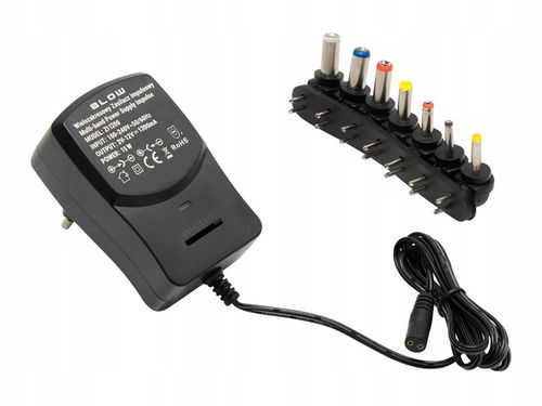 ZASILACZ UNIWERSALNY REGULOWANY 15W 7 KOŃCÓWEK WIELOZAKRESOWY 3-12V na Arena.pl