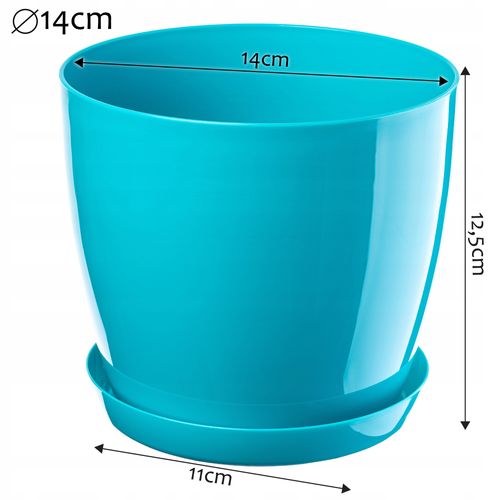 DONICZKA OSŁONKA Z PODSTAWKĄ DONICA 14cm KOLORY na Arena.pl