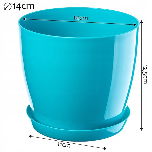 DONICZKA OSŁONKA Z PODSTAWKĄ DONICA 14cm KOLORY zdjęcie 6