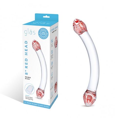 Glas - Red Head Double Glass Dildo na Arena.pl