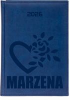 Kalendarz TERMINARZ dzienny A4 2026 dużo wzorów Planer PREZENT + IMIĘ