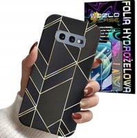 ETUI CASE DO SAMSUNG S10E - MARMUREK GEOMETRYCZNE WZORY DLA KOBIET + FOLIA