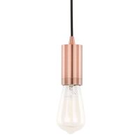 Industrialny kabel wiszący MODERNA DS-M-038 RED COPPER Italux metalowa OPRAWKA przewód ZWIS miedziany