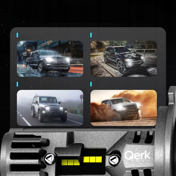 ŻARÓWKI LED H4 QERK 1 DO 1 WIĘCEJ ŚWIATŁA CAN RETROFIT IDEALNIE DOPASOWANE zdjęcie 7