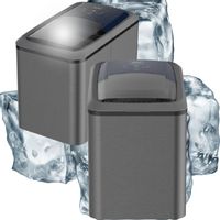 Kostkarka do lodu z lopatka Kernau ciemno-szara 100W, wydajność 500g/60min