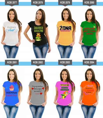 Koszulka z nadrukiem PREZENT na Dzień Kobiet na Arena.pl