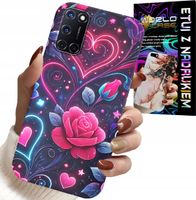 ETUI DO OPPO A52 - SERCE, RÓŻA, NASTOLETNIE CASE + SZKŁO
