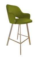 Hoker krzesło barowe Milano podstawa Profil złota BL75