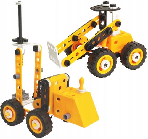 KLOCKI 10w1 KONSTRUKCYJNE EDUKACYJNE POJAZDY BUDOWLANE ZESTAW 112 elementów na Arena.pl