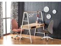 Biurko młodzieżowe B-48 dąb sonoma/białe dwustanowiskowe