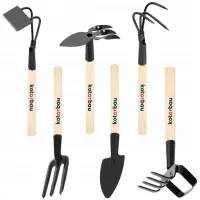 ZESTAW MINI NARZĘDZI OGRODNICZYCH 6SZT MOTYCZKA PAZURKI WIDEŁKI DO