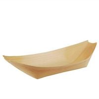 Łódeczka drewniana 250x100mm fingerfood 50szt