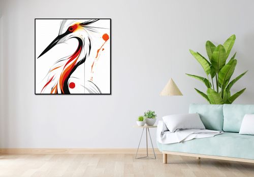 Plakat 100x100cm Bocian na Arena.pl
