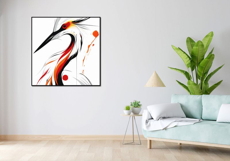 Plakat 100x100cm Bocian zdjęcie 4