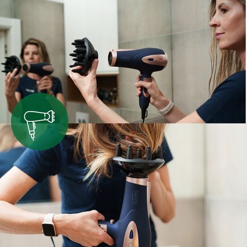 Suszarka do włosów 2400W Z JONIZACJĄ Zimny nawiew + Koncentrator i Dyfuzor na Arena.pl