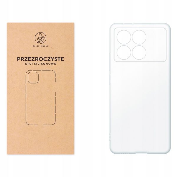 Etui silikonowe Przezroczyste do Xiaomi POCO X6 Pro zdjęcie 1
