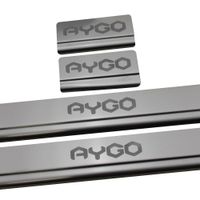 Listwa progowa TOYOTA AYGO MK2 Stal nierdzewna 304 mat 4szt