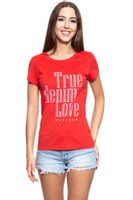 MUSTANG T SHIRT DAMSKI Alexia C Print Molten Lava 1008971 7179 S