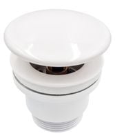 KOREK KLIK-KLAK Z PRZELEWEM BEZ PRZELEWU UMYWALKA BIAŁY CERAMICZNY