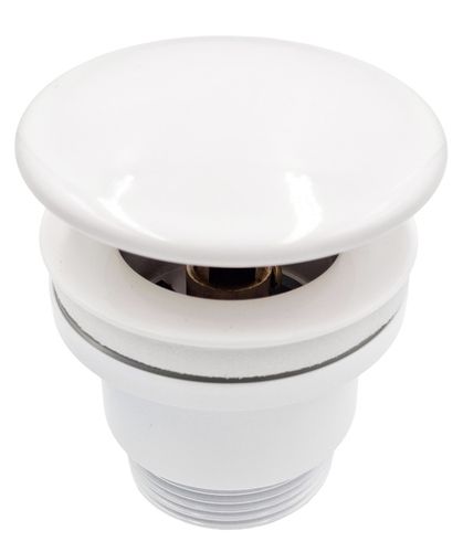 KOREK KLIK-KLAK Z PRZELEWEM BEZ PRZELEWU UMYWALKA BIAŁY CERAMICZNY na Arena.pl