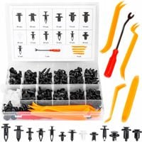 ZESTAW SPINKI SAMOCHODOWE KLIPSY TAPICERKI KOŁKI ŁYŻKI ETUI 230szt.