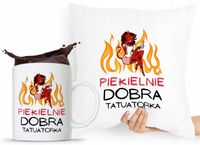 Zestaw Poduszka + Kubek Dla Tatuażysty Prezent Z Nadrukiem Ze Zdjęciem