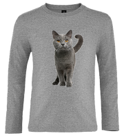 Bluzka tshirt z długim rękawem Kot