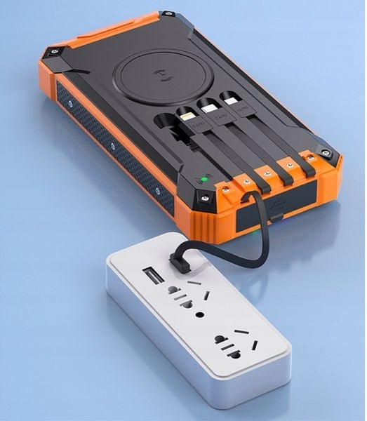 POWERBANK SOLAR 20000mah INDUKCJA LATARKA 6xUSB zdjęcie 8