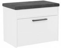 Szafka Na Buty z Siedziskiem 60cm Biała PANAMA MINI TS - 3 Kolory