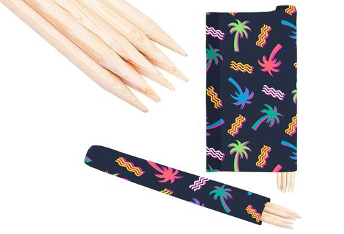 PARAWAN PLAŻOWY Kolorowe palmy z indywidualnym napisem 4 PANELE 37.4 na Arena.pl